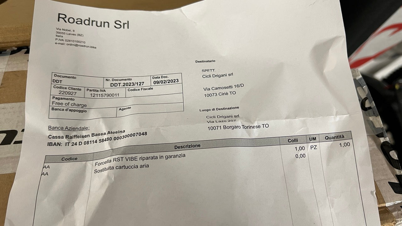 RST VIBE Fork 29" / 27.5" - 130mm - 2nd Hand