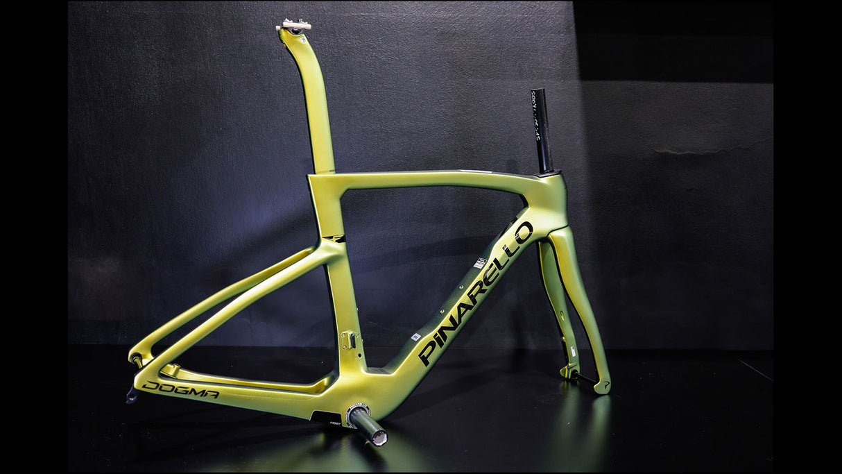 Kit Telaio Pinarello Dogma F Disc MyWay Mono Borealis Yellow Gold