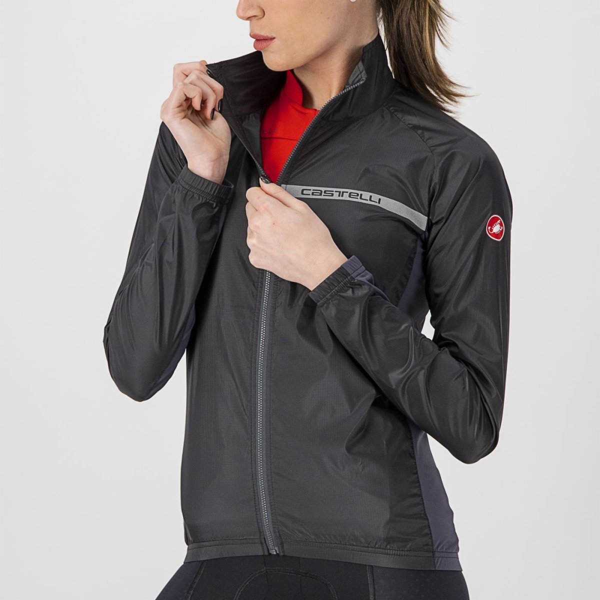 CASTELLI Squadra Stretch W Jacket Donna - Giacca Ciclismo Windproof In Poliestere - Foto 3