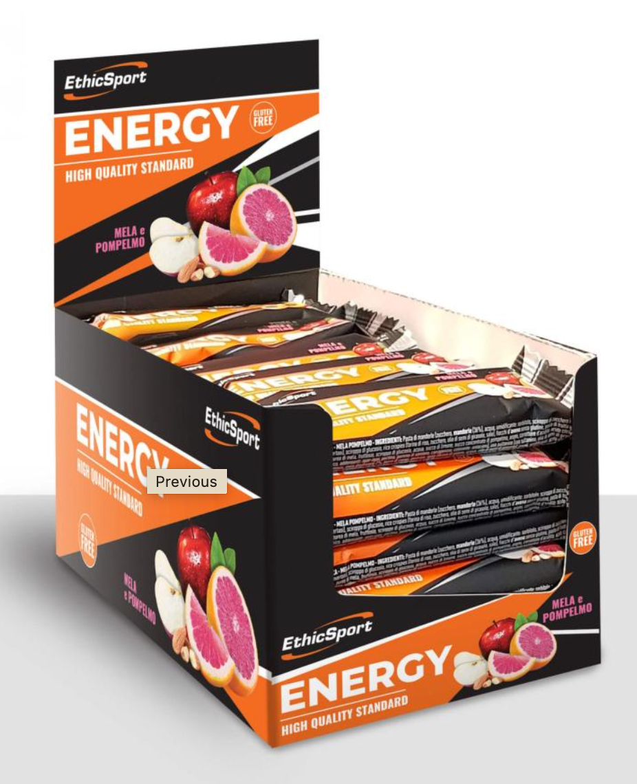 BOX BARRETTE ETHIC SPORT ENERGY HIGH QUALITY STANDARD MELA POMPELMO