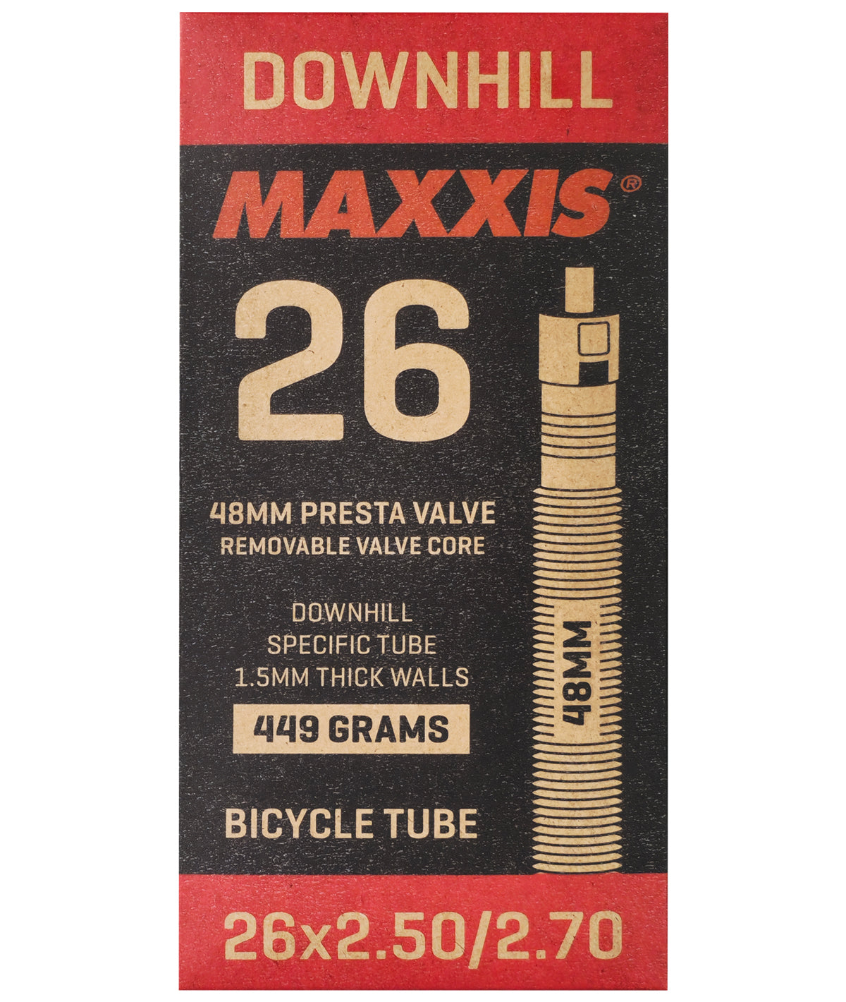 CAM.MAXXIS 26X250-270 PRESTA 48MM SMONTABILE DOWNHILL