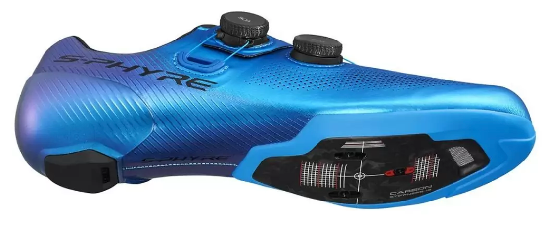 SHIMANO Rennradschuh SH-RC903 S-Phyre | breite Ausführung | blau 42 SHIMANO Rennradschuh SH-RC903 S-Phyre | breite Ausführung | blau 42