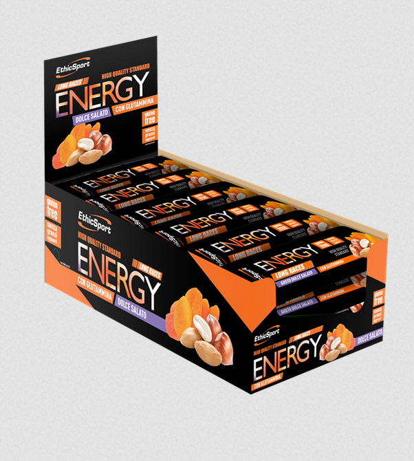 BOX BARRETTE THIC SPORT HIGH QUALITY ENERGY SWEET AND SAVORY WITH GLUTAMINE