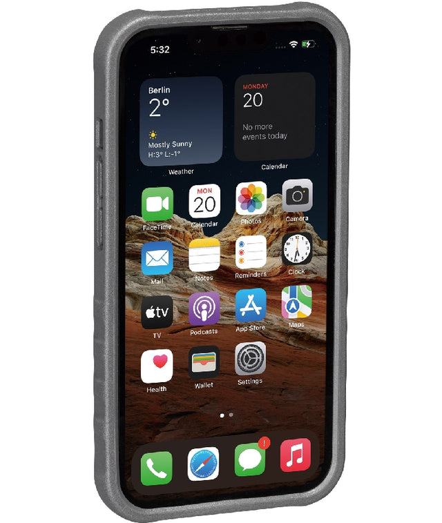 CUSTODIA RIDECASE PER IPHONE 13 MINI NERA/GRIGIA