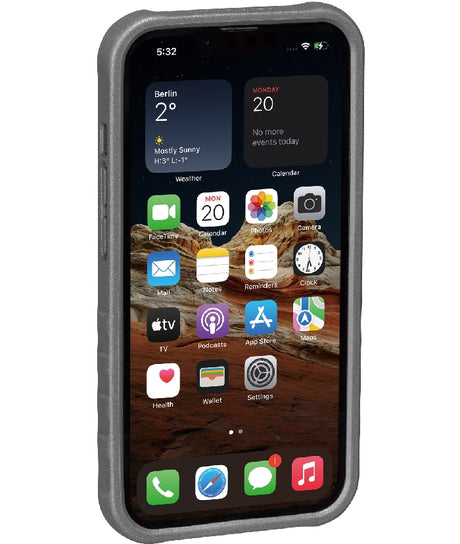 CUSTODIA RIDECASE PER IPHONE 13 NERA/GRIGIA