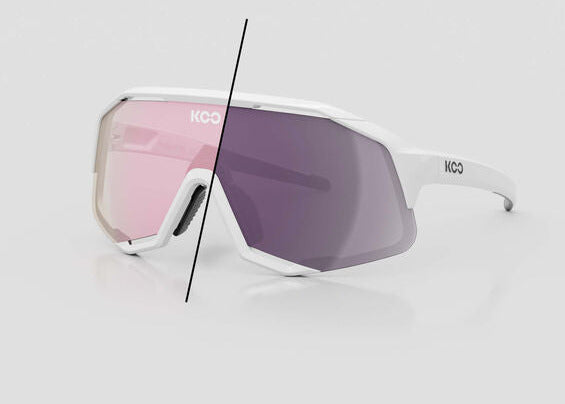 Lunettes Ethen Astrolux blanches avec verres miroir rouges Lunettes Ethen Astrolux blanches avec verres miroir rouges